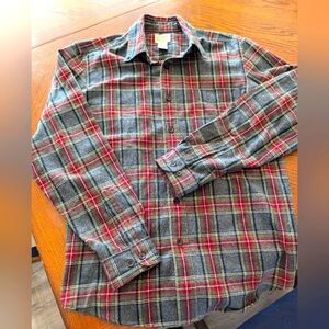 LL Bean Scotch Plaid Flannel